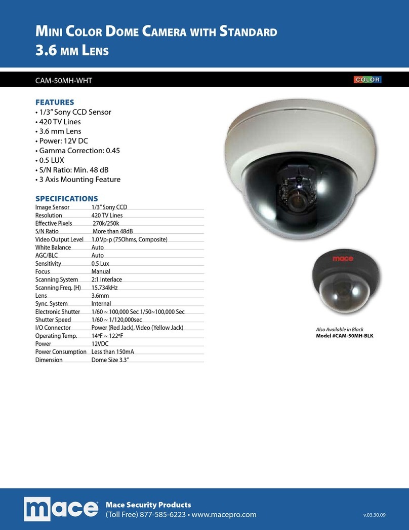 Mace CAM-50MH User manual