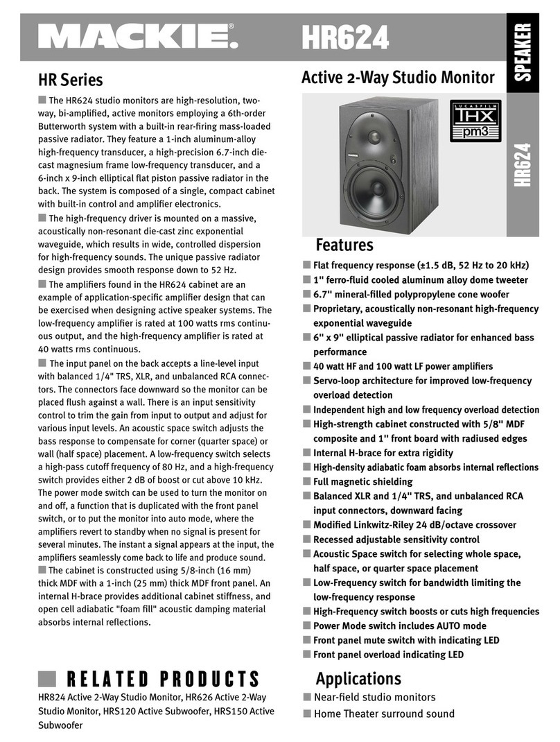 Mackie HR624 Specifications