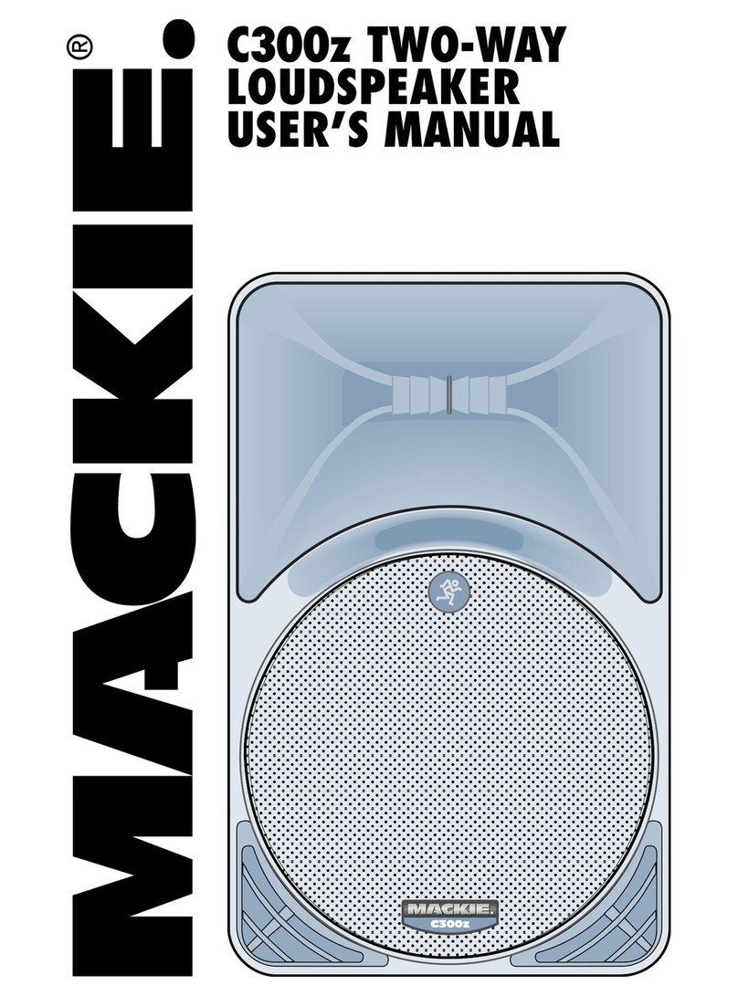Mackie C300 User manual
