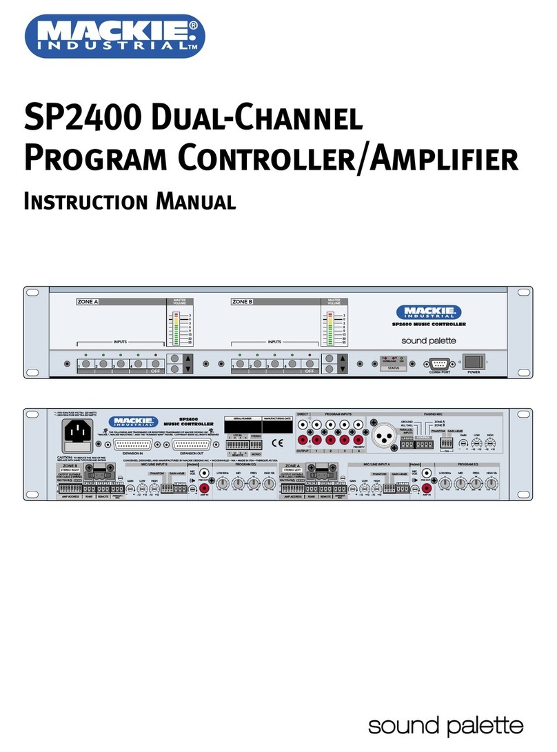 Mackie Sound Palette SP2400 instruction manual