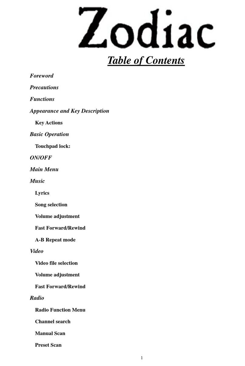 Mach Zodiac 2GB User manual