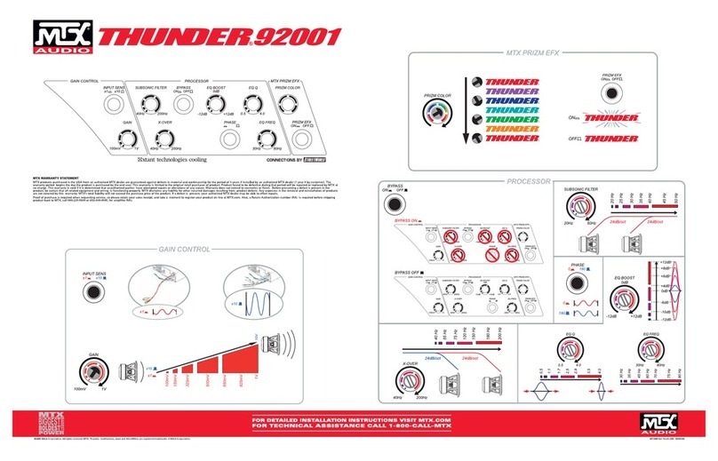 MTX Thunder TA Super TA92001 User manual MTX Thunder TA Super TA92001 User manual