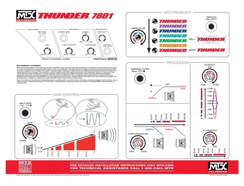MTX Thunder TA Super TA7801 Manual MTX Thunder TA Super TA7801 Manual
