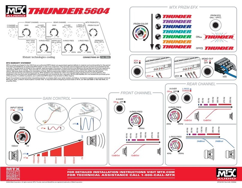 MTX Thunder TA High TA5604 Manual MTX Thunder TA High TA5604 Manual