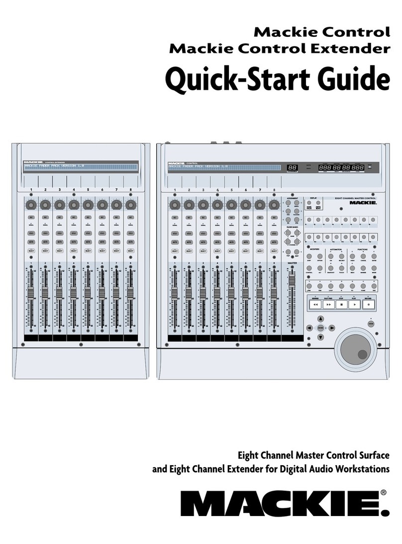 Mackie MCE quick start guide