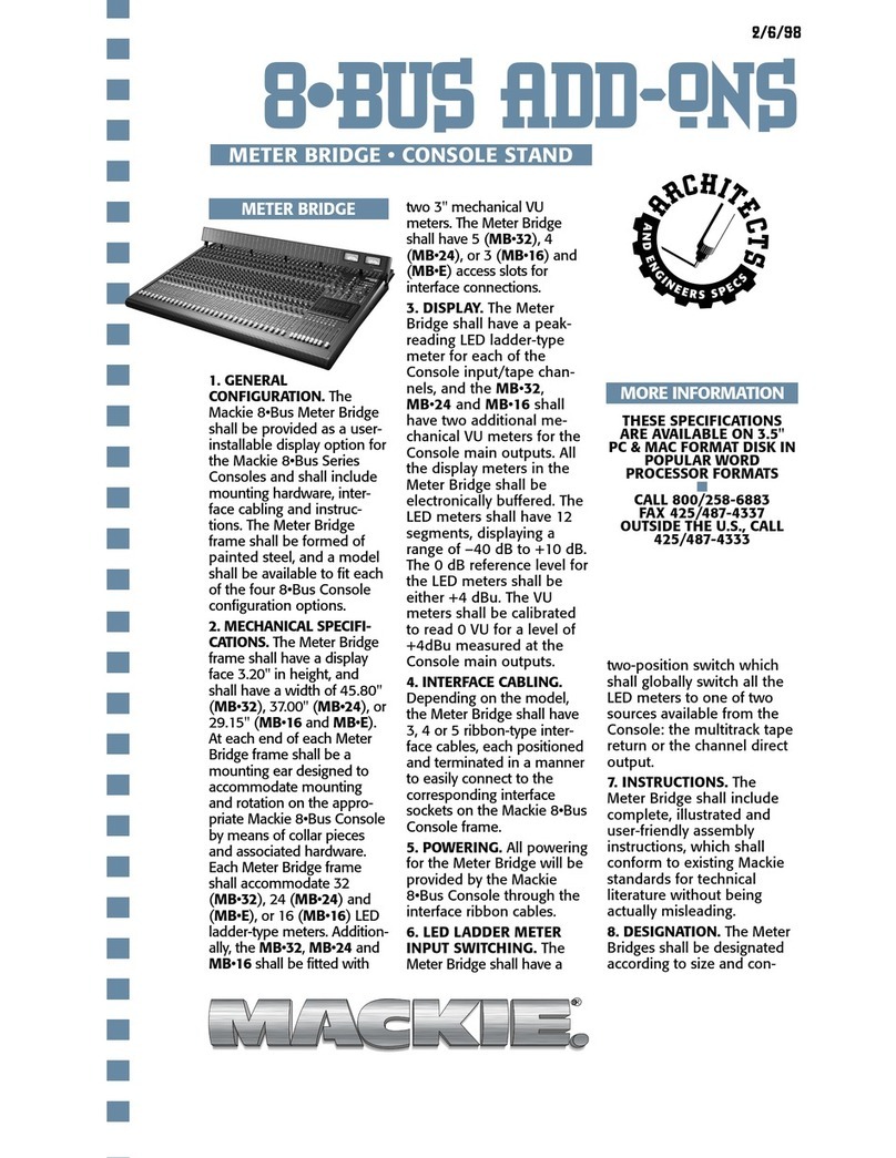 Mackie 24-8 BUS User manual