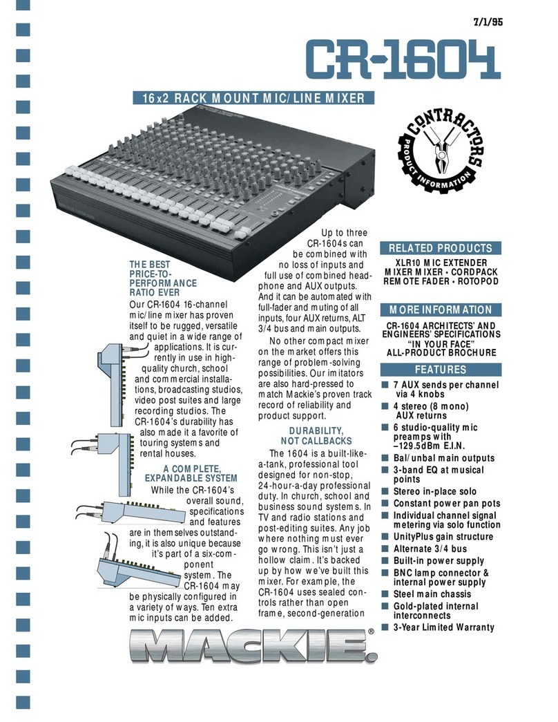 Mackie CR-1604 Product information