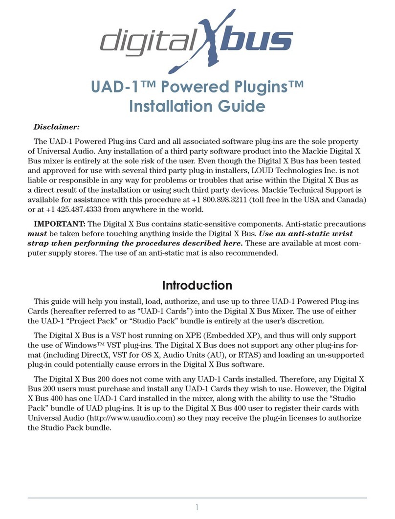 Mackie UAD-1 Powered Plugins installation guide