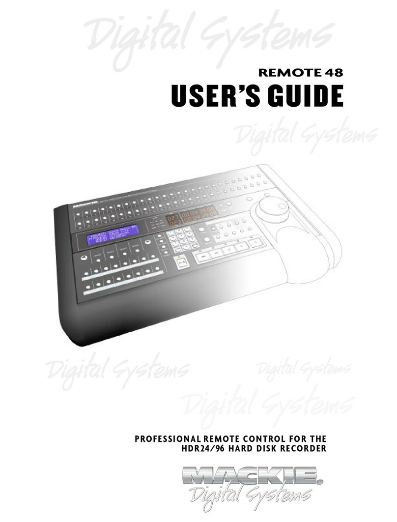 Mackie Remote 48 user guide