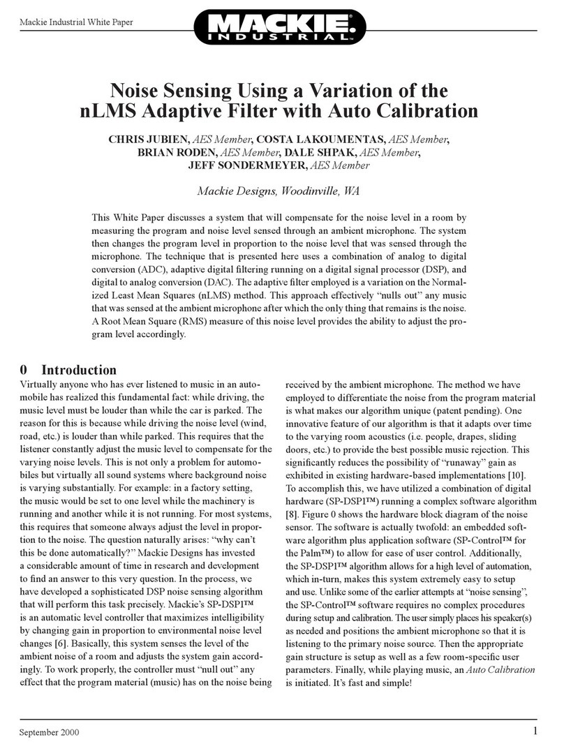 Mackie SP-DSP1 reference guide