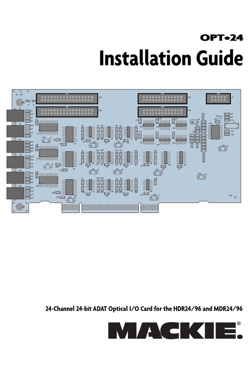 Mackie OPT.24 installation guide