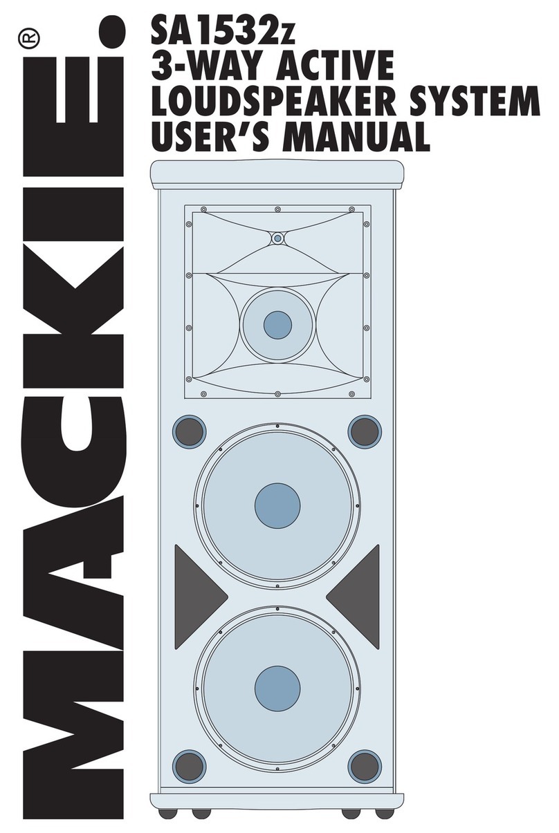 Mackie SA1532Z user manual