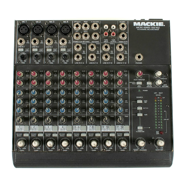 Mackie 1202-VLZ Pro owner's manual