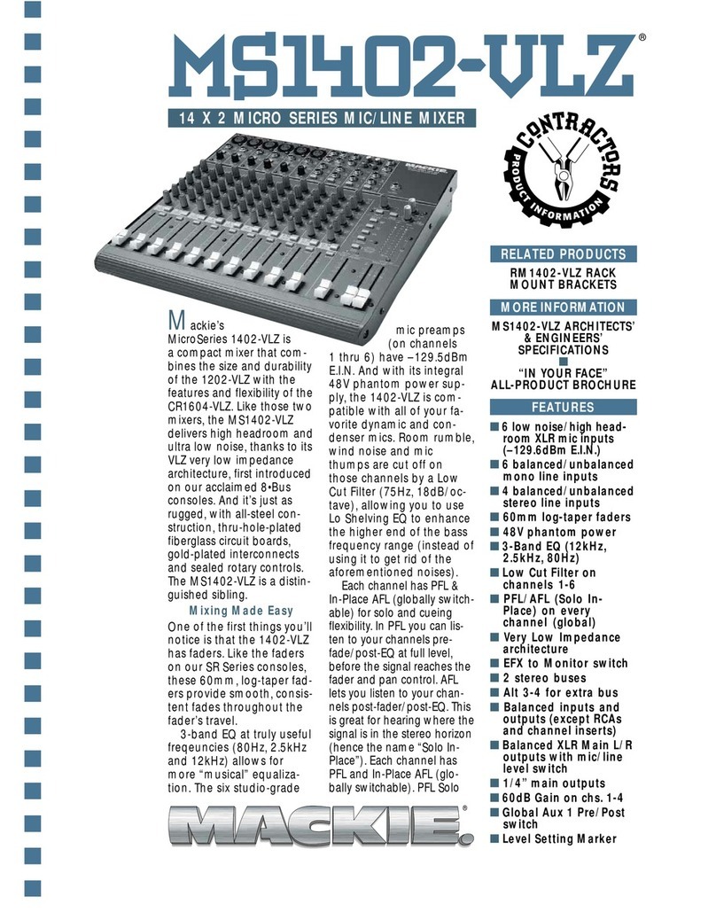 Mackie 1402-VLZ PRO brochure
