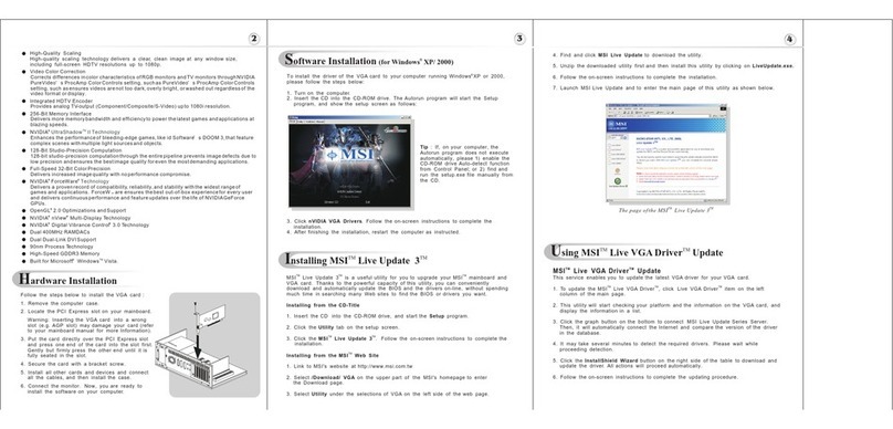 MSI NX7900GTO-T2D512E User manual