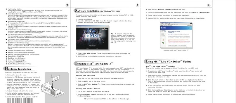 MSI NX7950GX2-T2D1GE Quick installation guide