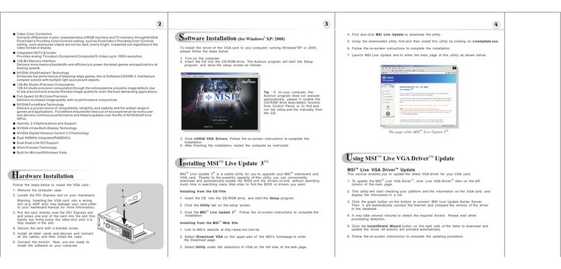 MSI NX7600GS-T2D256E User manual