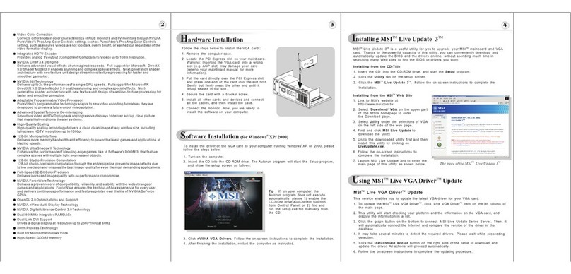 MSI NX7600GS-MTD256E Quick installation guide