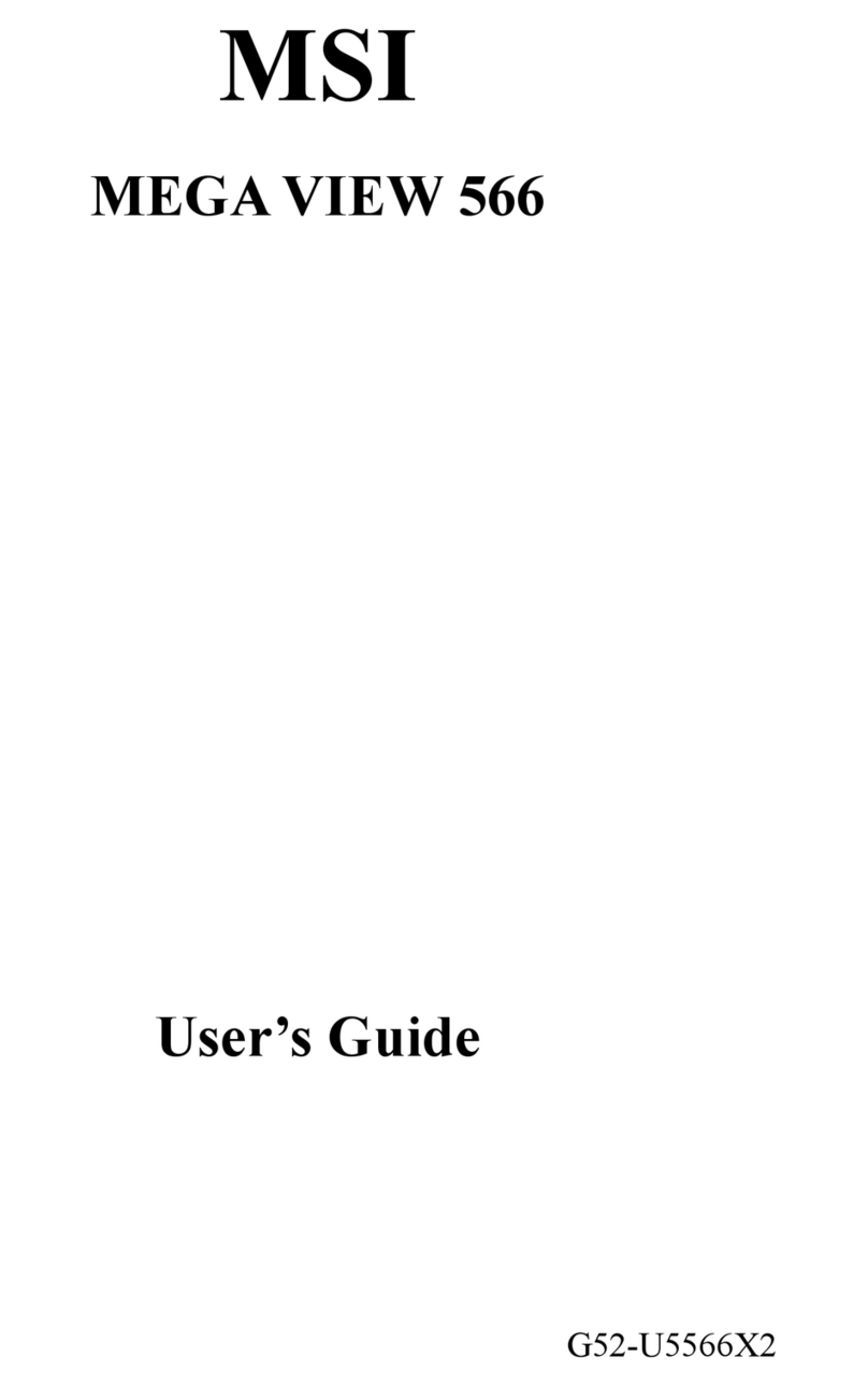MSI MEGA VIEW 566 User manual