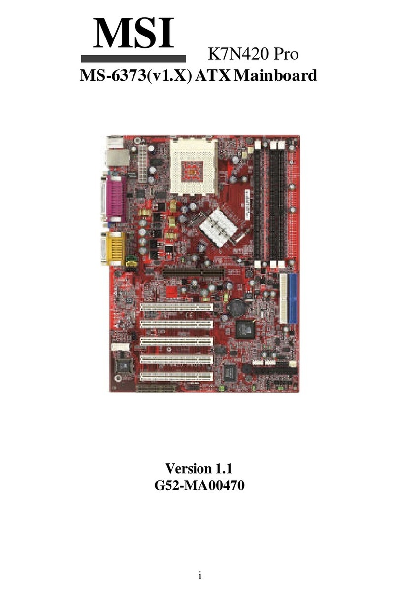 MSI K7N420 Pro User manual MSI K7N420 Pro User manual