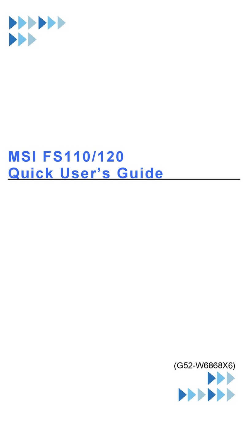 MSI FS110 Quick user guide