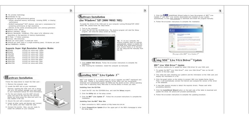 MSI FX5700-VT2DR256 Quick installation guide