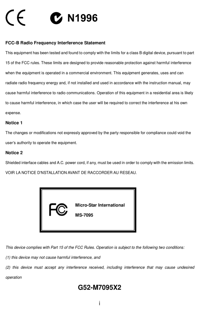 MSI MS-7095 User manual
