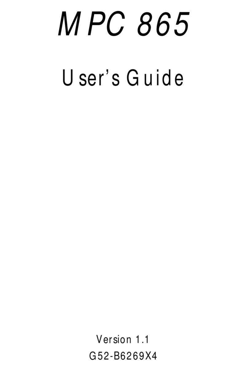 MSI MPC 865 User manual