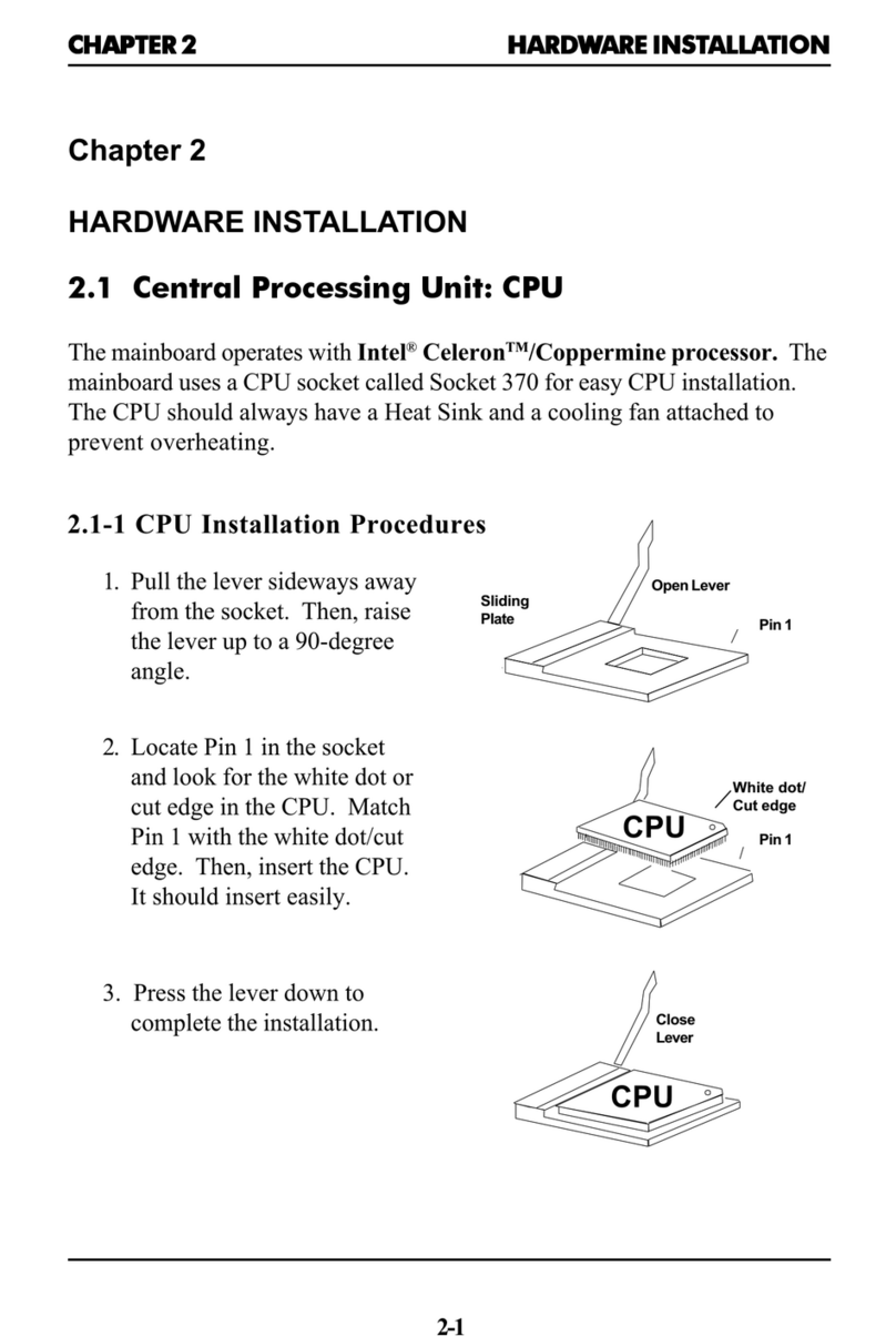 MSI MS-6309 Hardware installation