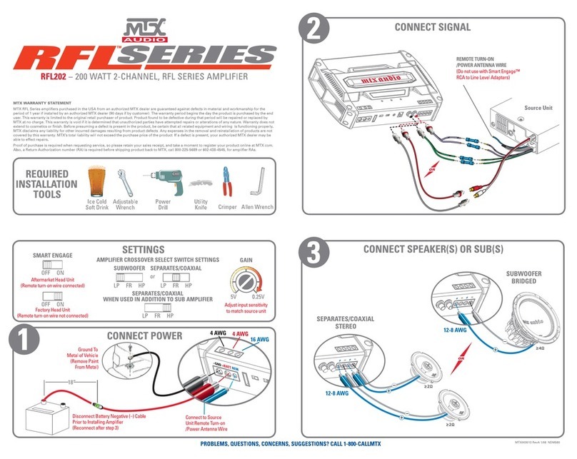 MTX RFL202 Connection guide