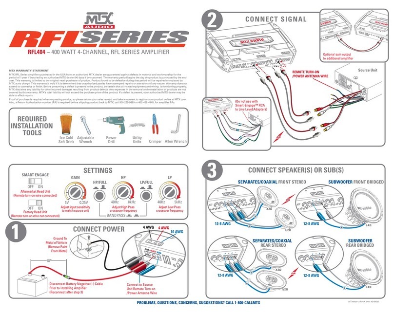 MTX RFL404 Instruction Manual MTX RFL404 Instruction Manual