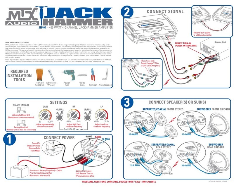 MTX JackHammer JH404 Instruction Manual MTX JackHammer JH404 Instruction Manual