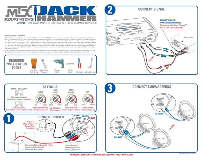 MTX JackHammer JH1200 Instruction Manual MTX JackHammer JH1200 Instruction Manual
