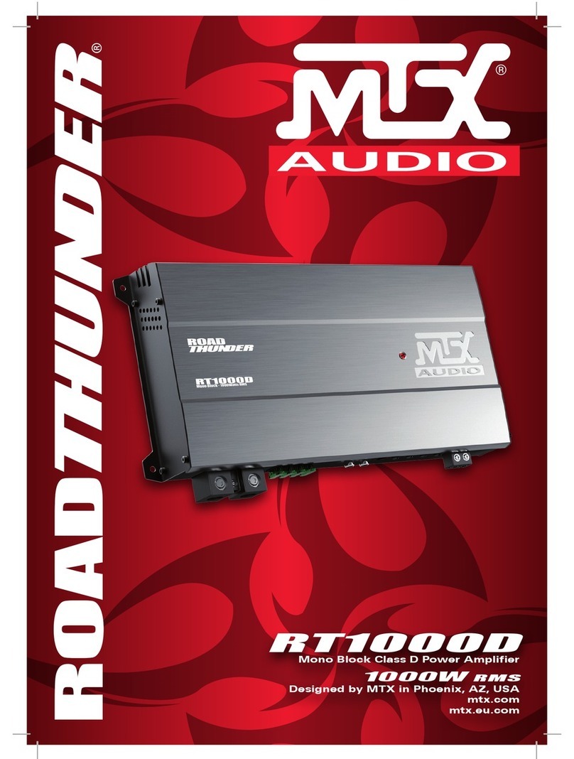 MTX RoadThunder RT1000D User manual MTX RoadThunder RT1000D User manual