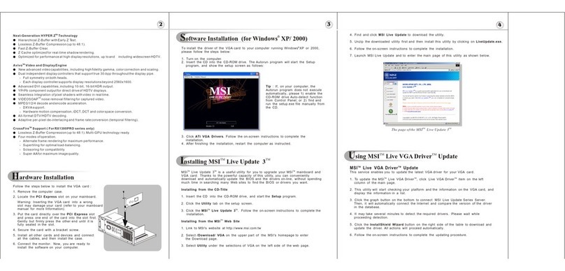 MSI RX1300PRO-TD128E User manual