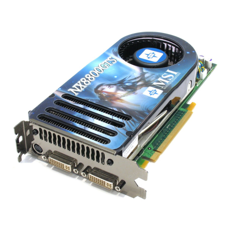 MSI NX8800GTS-T2D320E-HD Quick installation guide