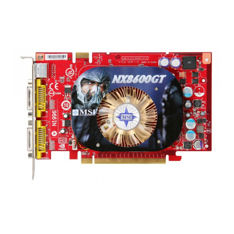 MSI NX8600GT series Quick user guide