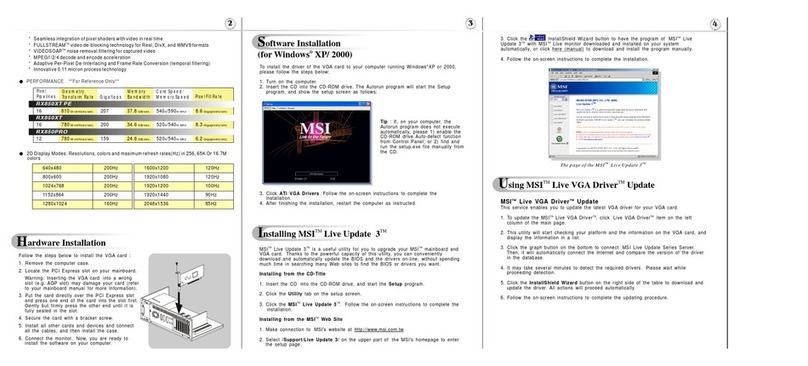 MSI RX850PRO-TD256E User manual