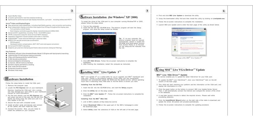 MSI RX1800XT-VT2D512E User manual