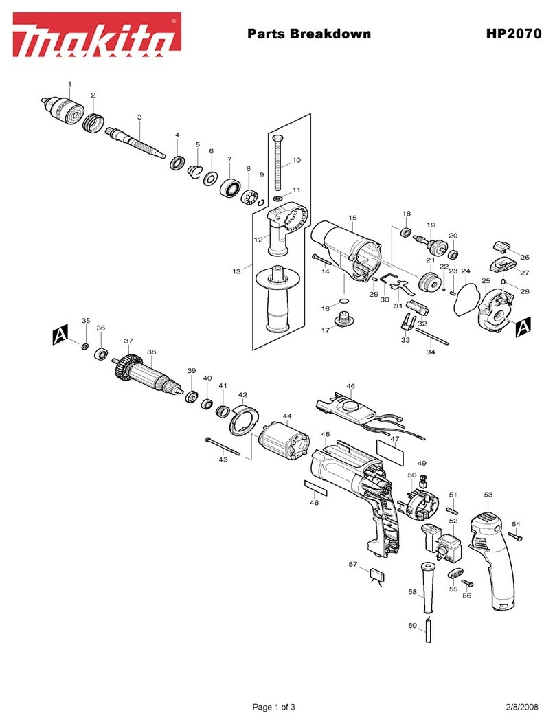 Makita HP2070 Quick start guide Makita HP2070 Quick start guide