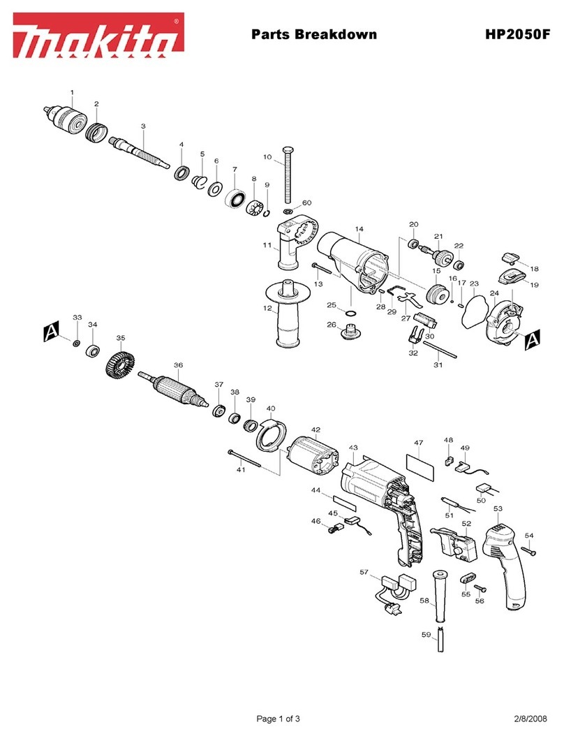 Makita HP2050F Quick start guide Makita HP2050F Quick start guide