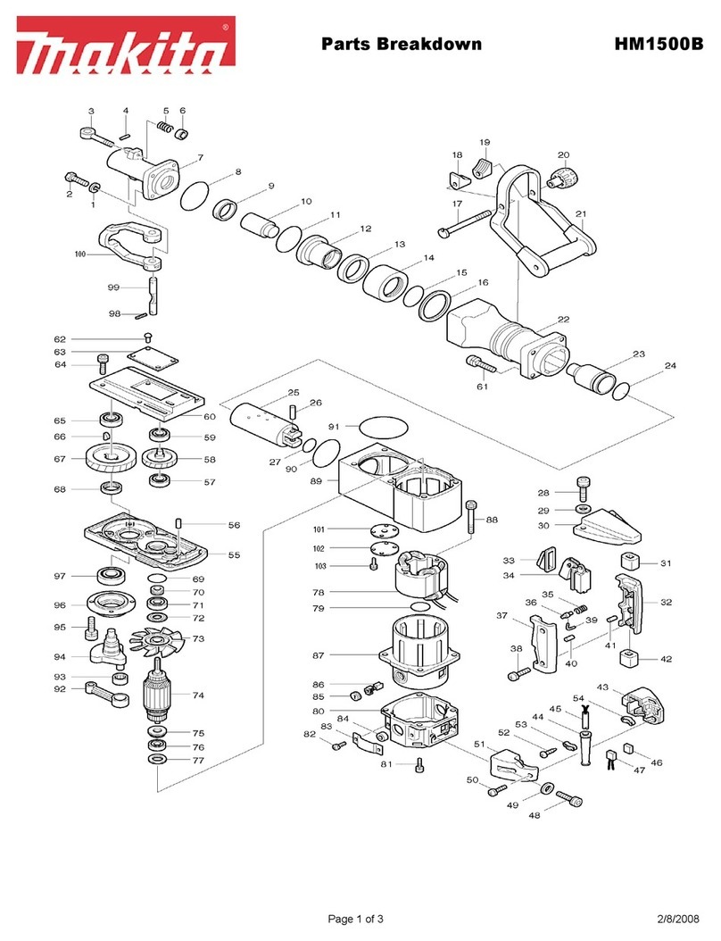 Makita HM1500B Quick start guide