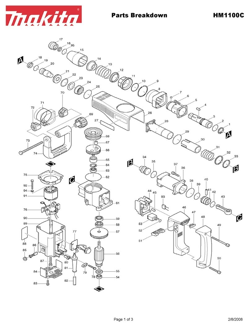 Makita HM1100C Quick start guide Makita HM1100C Quick start guide