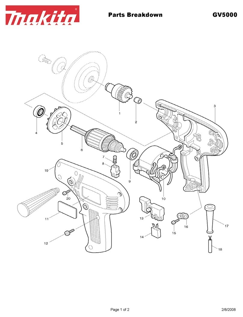 Makita GV5000 Parts Breakdown