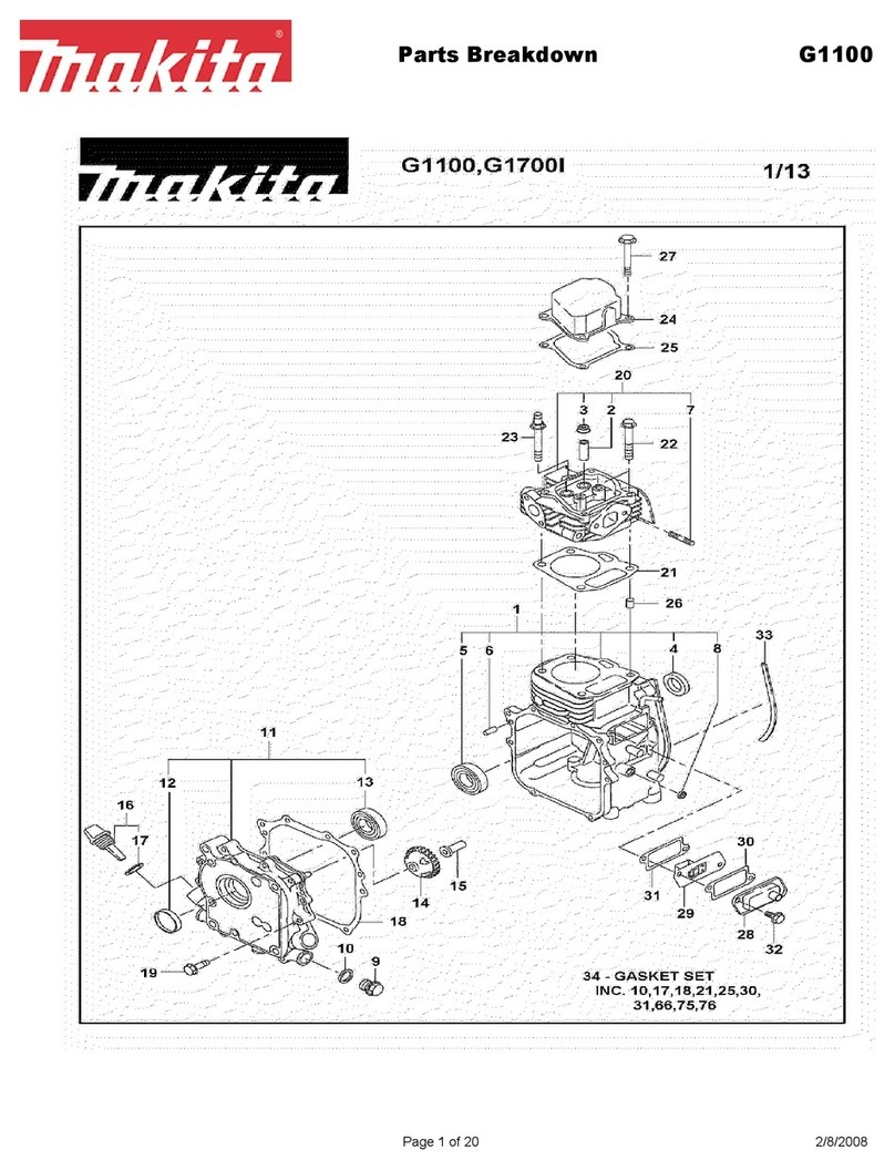 Makita G1100 Quick start guide