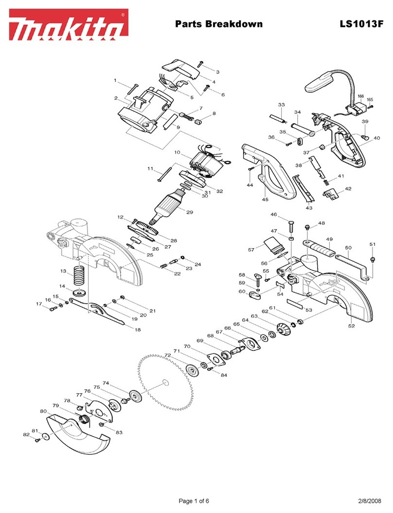 Makita LS1013F Parts Breakdown