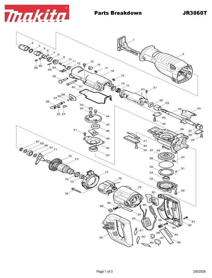 Makita JR3060T Parts Breakdown