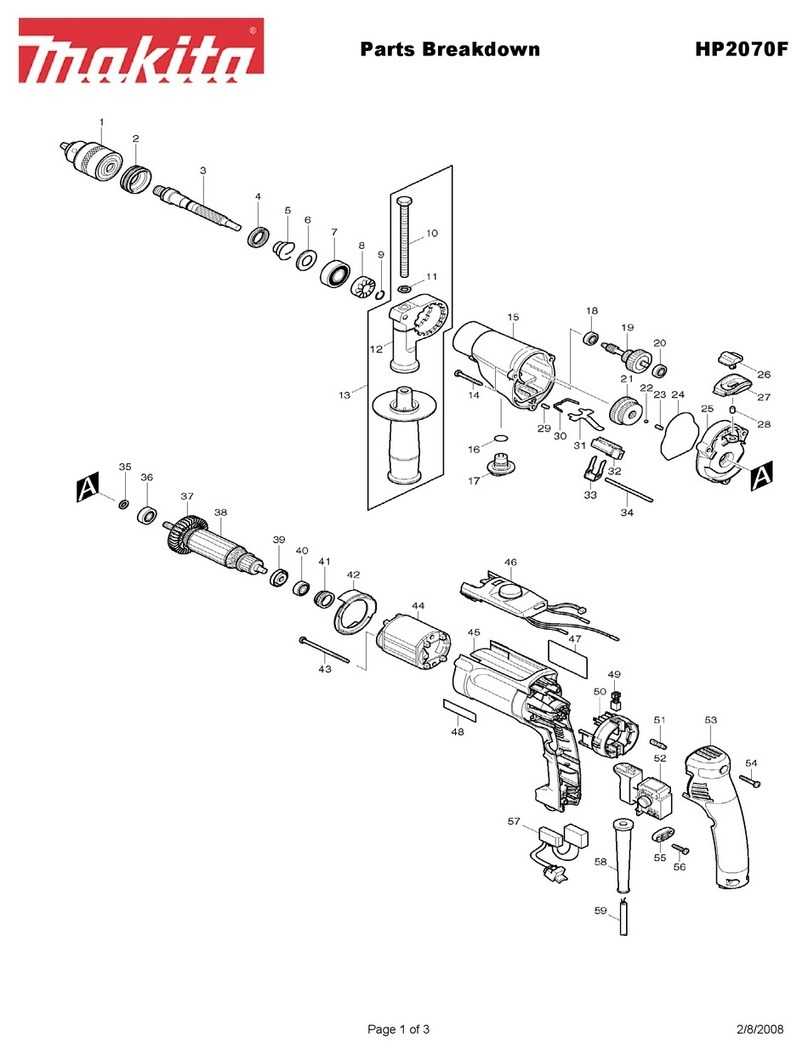 Makita HP2070F Quick start guide