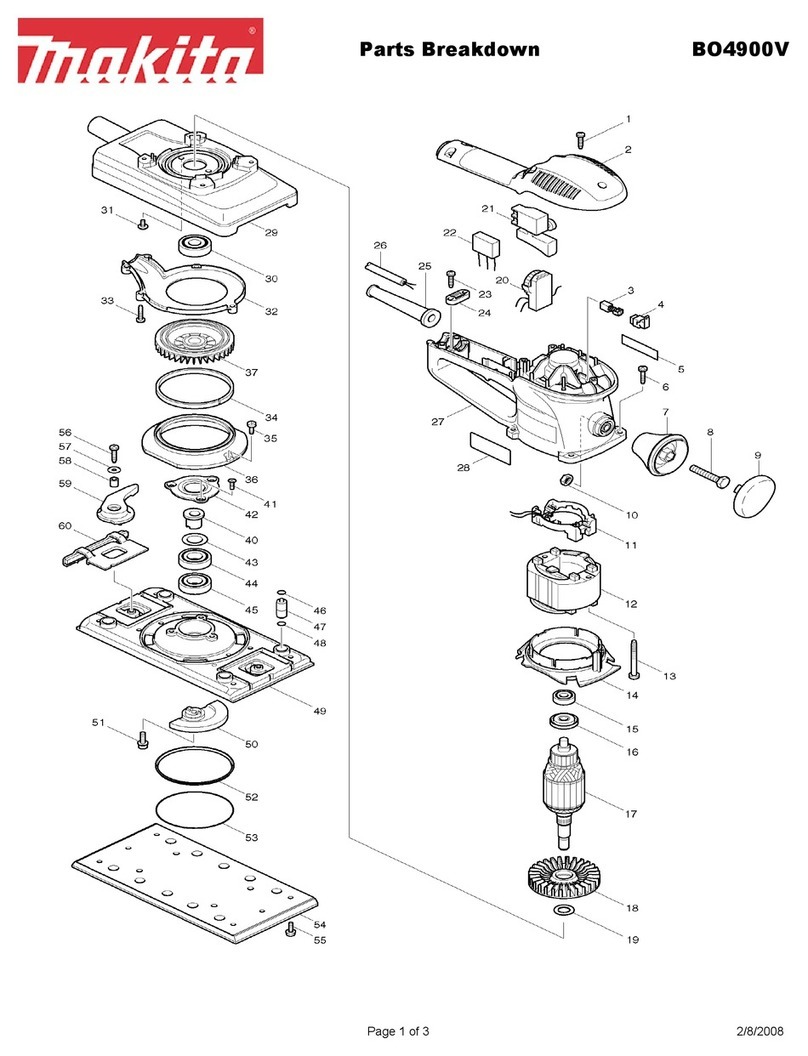 Makita BO4900V Parts Breakdown
