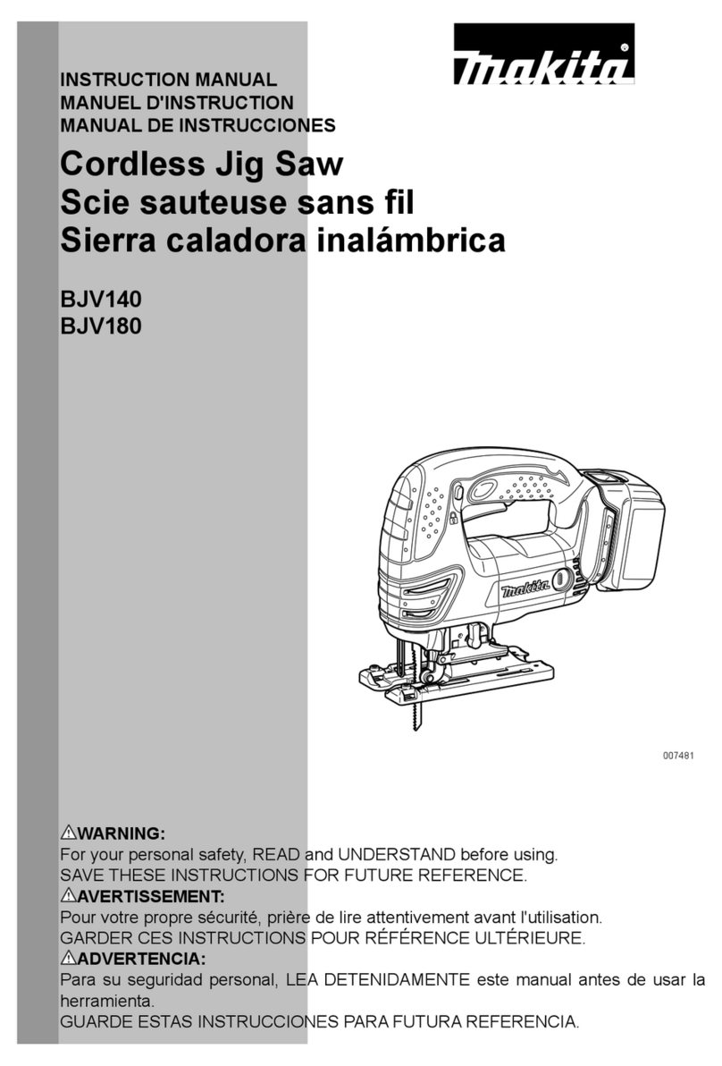 Makita BJV140 User manual Makita BJV140 User manual